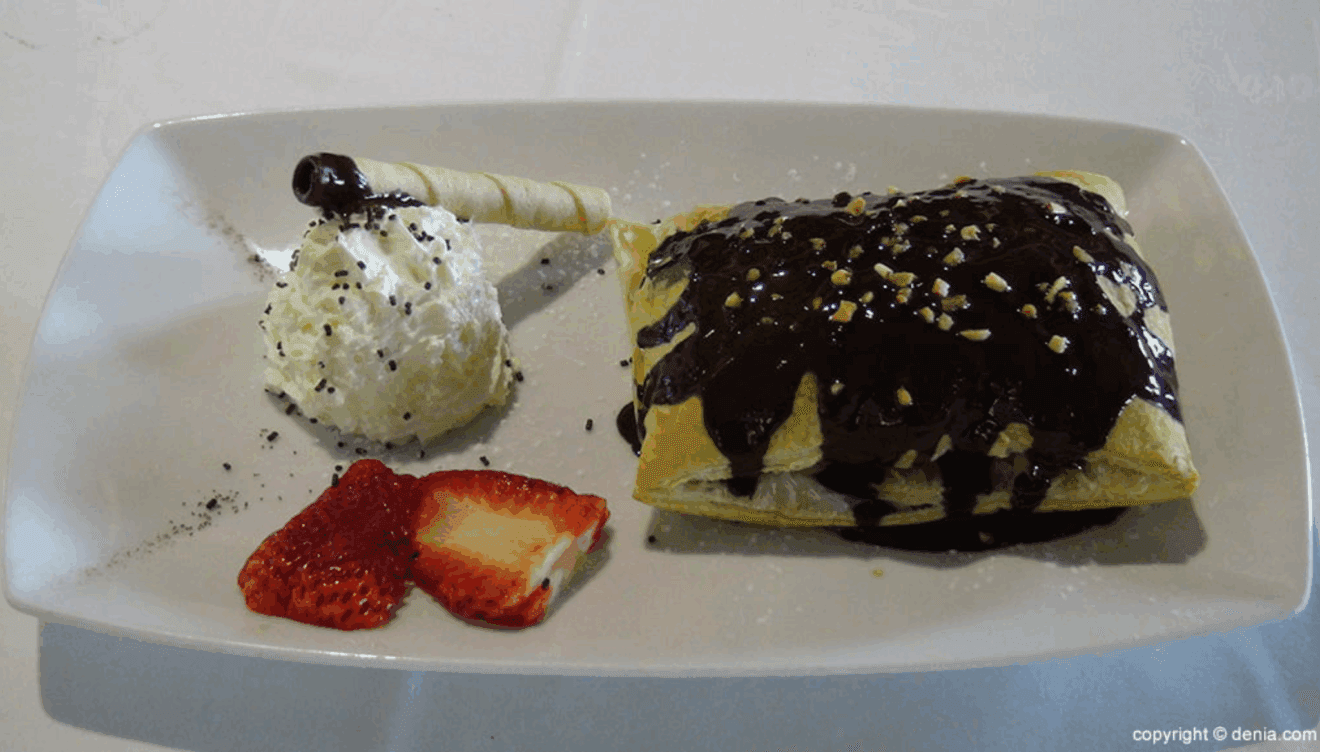 Postre casero de Restaurante L'anfora