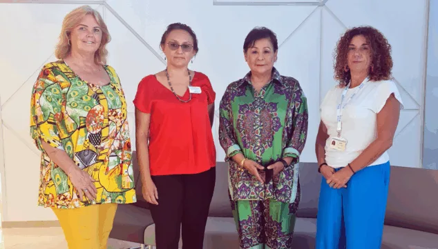 HCB Dénia se convierte en el hospital de referencia para la residencia asistida Solvida 2 Imagen: Astrid ten Zeldam de HCB, Anastasia Severin de Solvida, Ana Vasbinder y Carmen Vilaseca de HCB