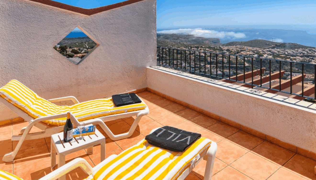 Balcón terraza con vistas espectaculares