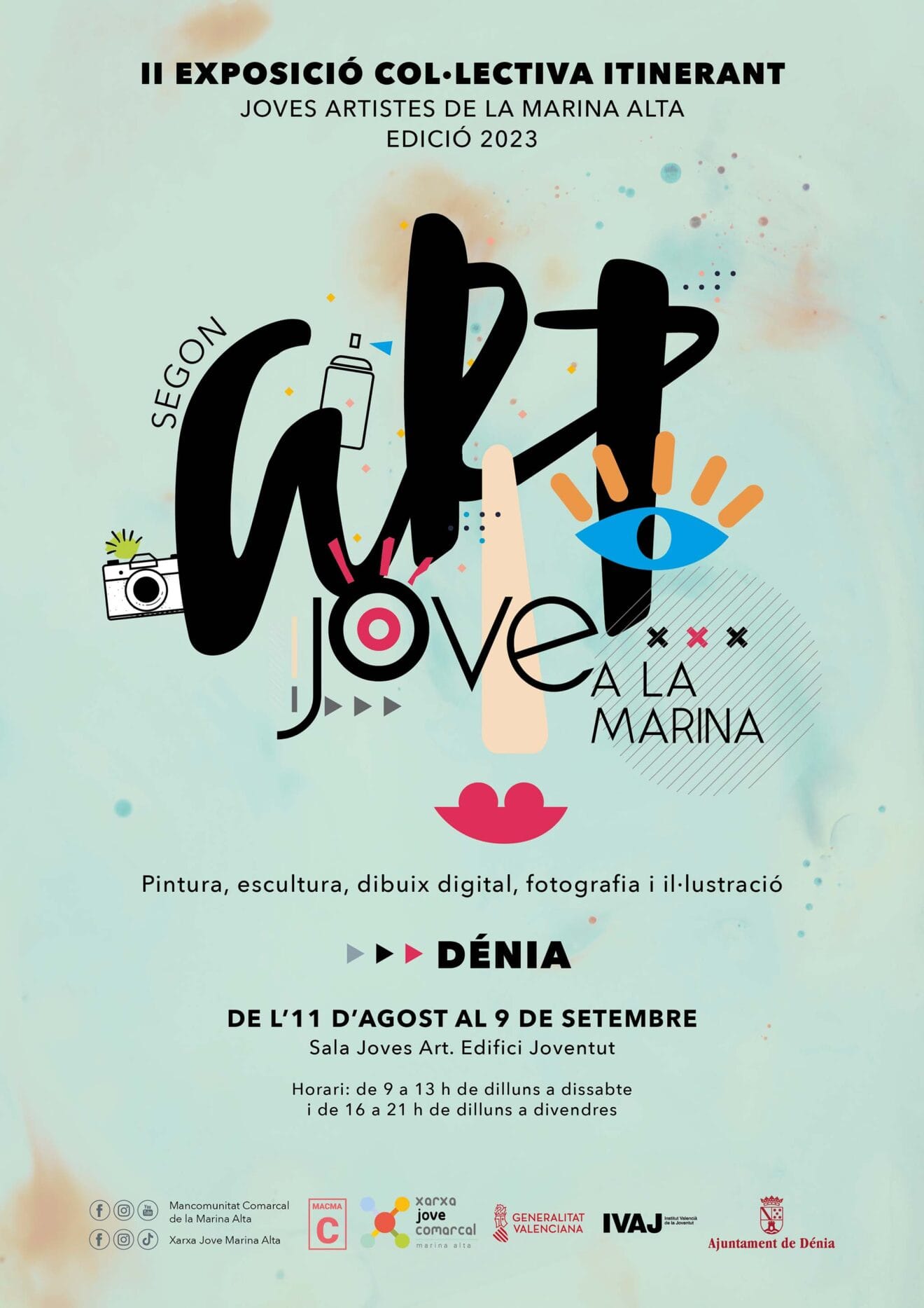 Cartel de la exposición Art jove a la Marina