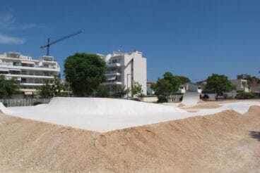 Circuito instalado frente al IES Sorts de la Mar