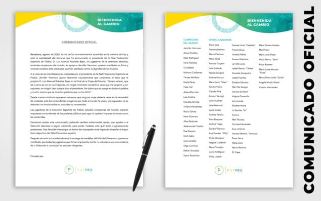 Imagen: Comunicado de la Asociación de Futbolistas Profesionales