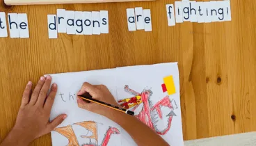 Dibujo para desarrollar las dotes creativas en Montessori
