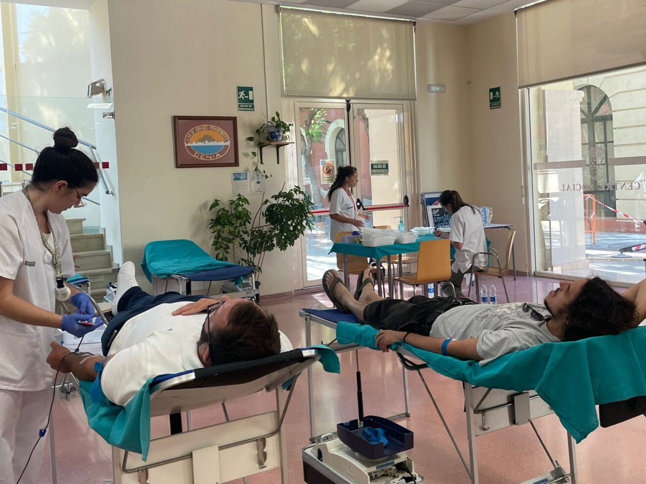 Asistentes a la donación de sangre de la FEMMICC Dénia