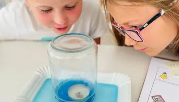 Experimento llevado a cabo en Montessori para niños