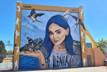 graffiti de tardor en el polideportivo de denia