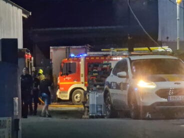 Intervención de los servicios de emergencia de Dénia