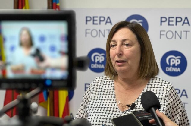 Imagen: Pepa Font, portavoz del PP de Dénia