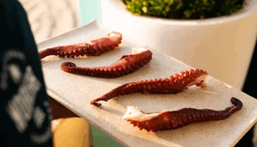 Pulpo a la brasa en Noguera