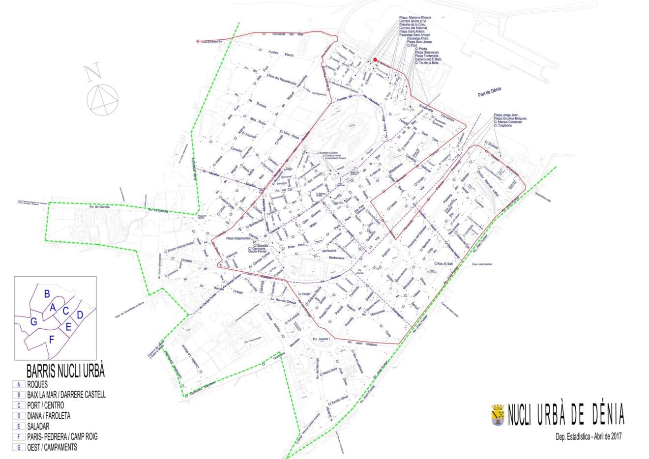 Recorrido de La Vuelta por Dénia