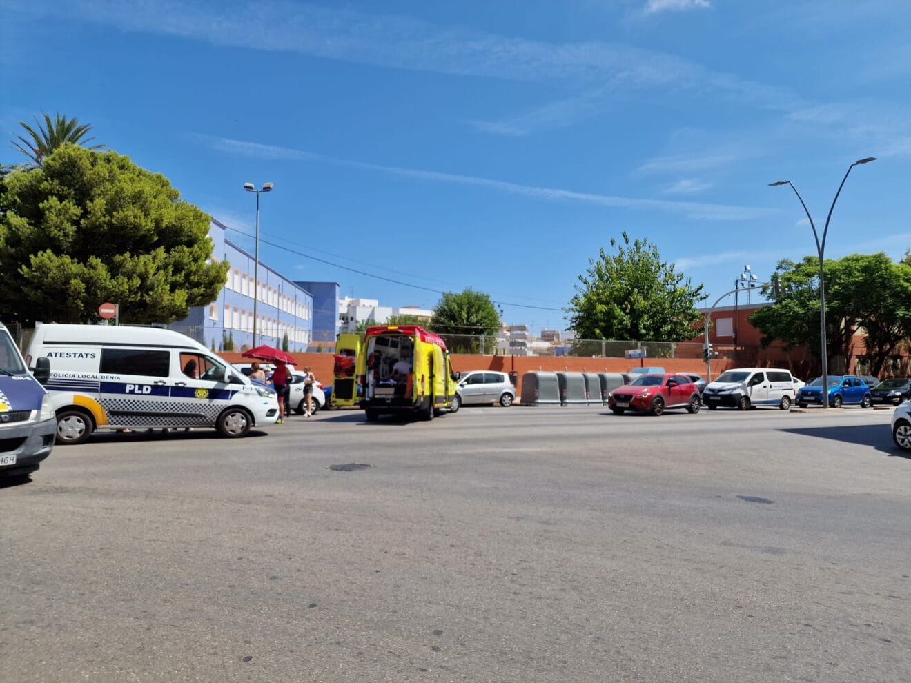 Un hombre resulta herido en un accidente en Dénia