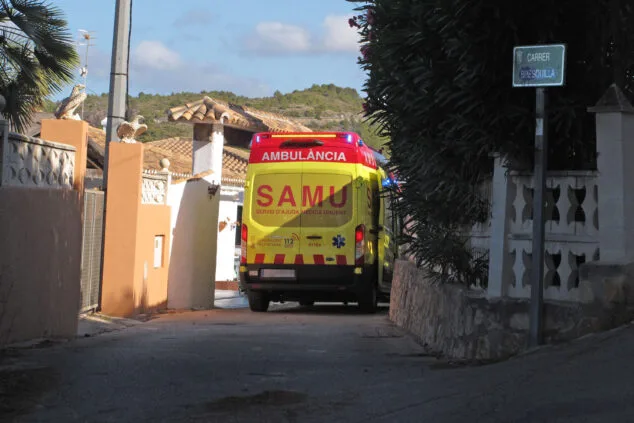 Imagen: Unidad SAMU desplazada hasta el lugar del accidente