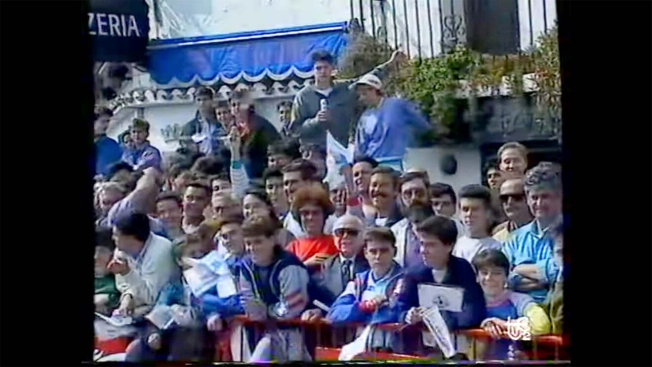 Aficionados de Dénia en la salida de 1990