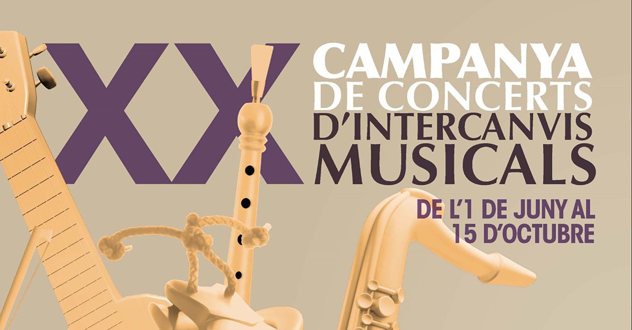 Cartel de la Campanya d’Intercanvis Musicals en Dénia portada