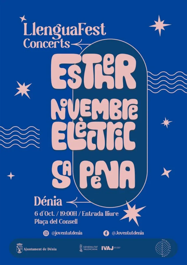 Imagen: Cartel del I LlenguaFest de Dénia