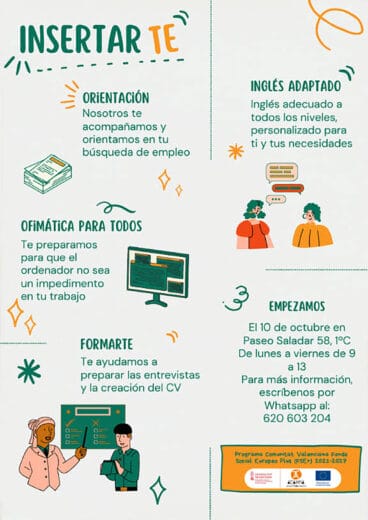 Cartel del programa Insertar Te