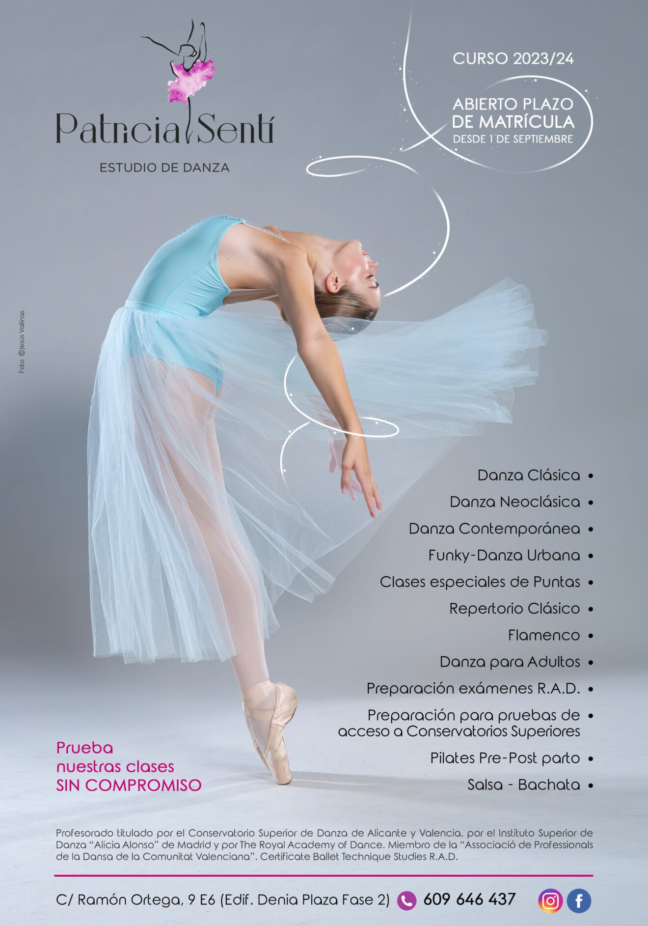 Cartel Escuela de Danza Patricia Sentí