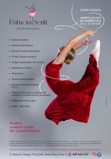 Cartel Escuela de Danza Patricia Sentí 2023