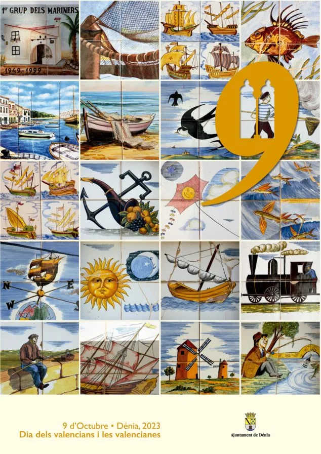 Imagen: Cartel nou d'Octubre 2023 de Dénia