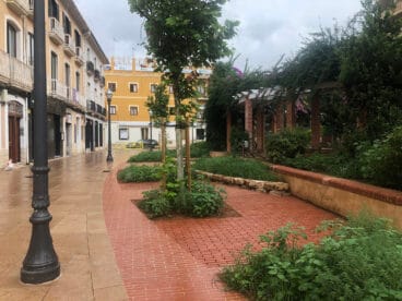 Espacio donde debería haber ubicado un banco