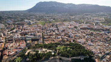 Foto aérea de los barrios sur de Dénia