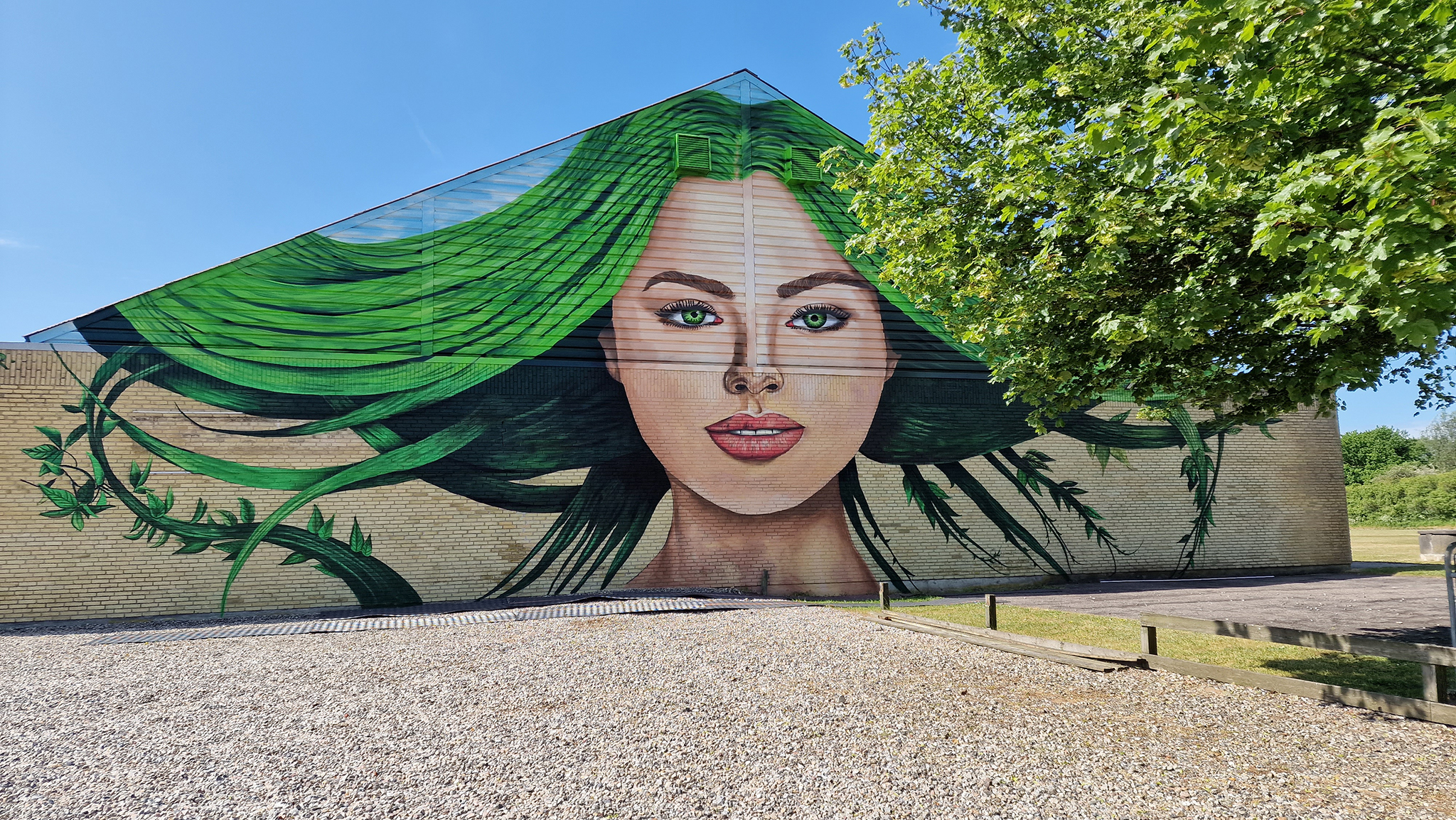Mural realizado en Lunderskov, Dinamarca