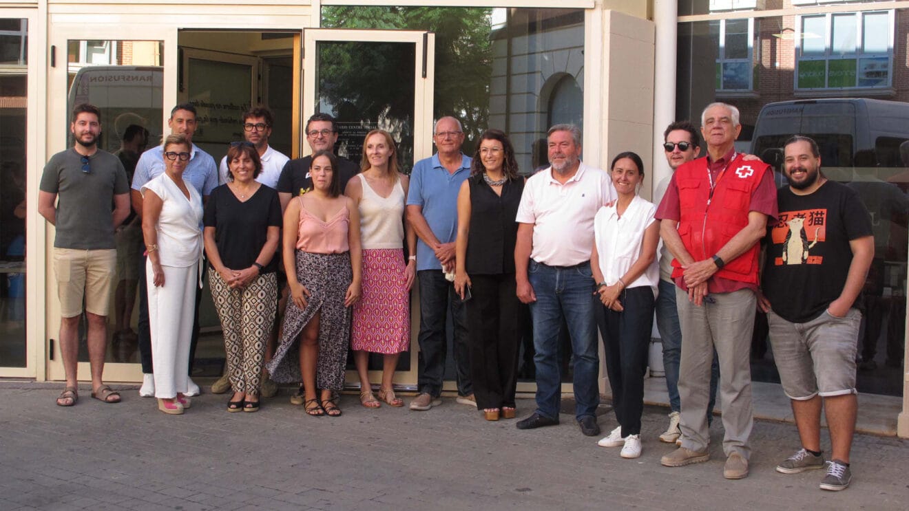 Organizadores y colaboradores de la Maratón de donación de sangre de Dénia