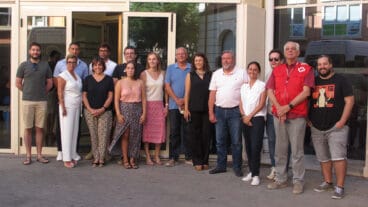 Organizadores y colaboradores de la Maratón de donación de sangre de Dénia