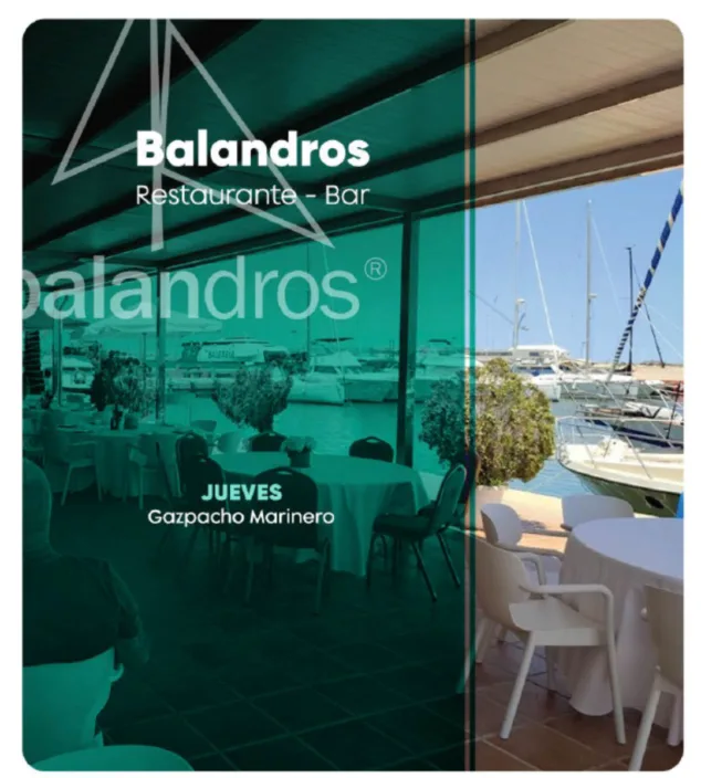 plato de balandros con esencia mediterranea
