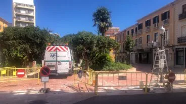 reanudan los trabajos en la glorieta