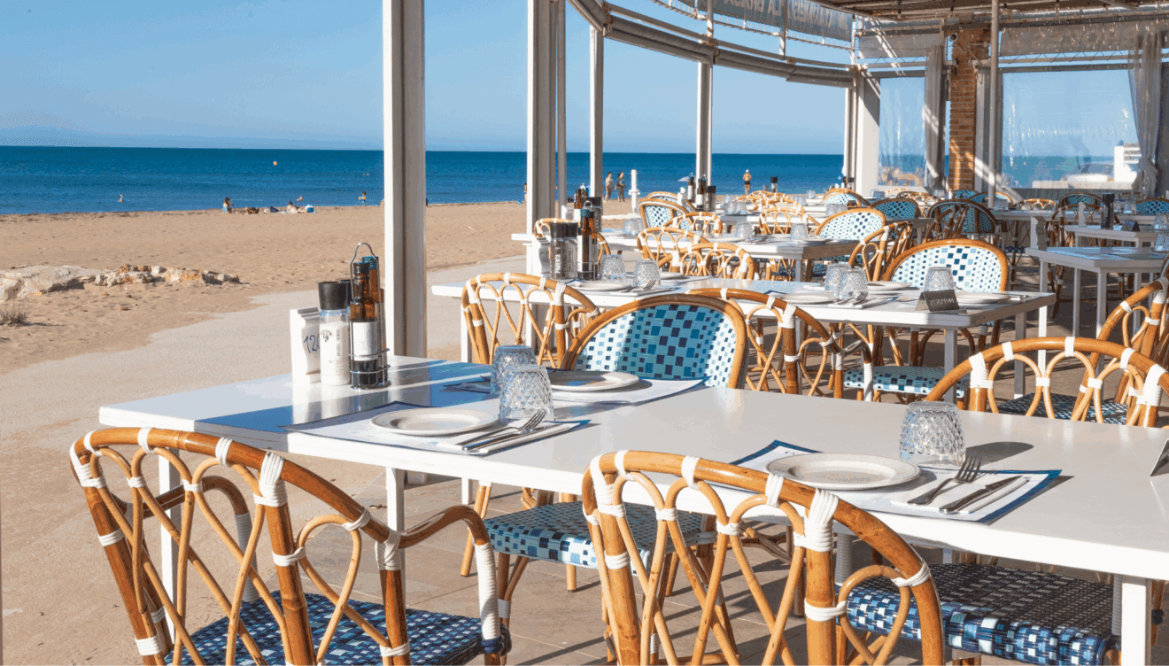 Terraza junto al mar en Dénia