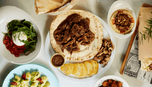 varietat de plats de cuina libanesa a doa