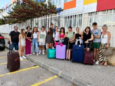 Alumnos de Erasmus + en actividades del IES Sorts de la Mar
