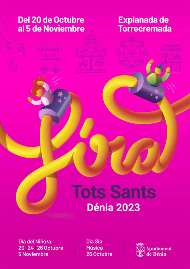 Immagine: poster della Fira de Tot Sants de Dénia 2023
