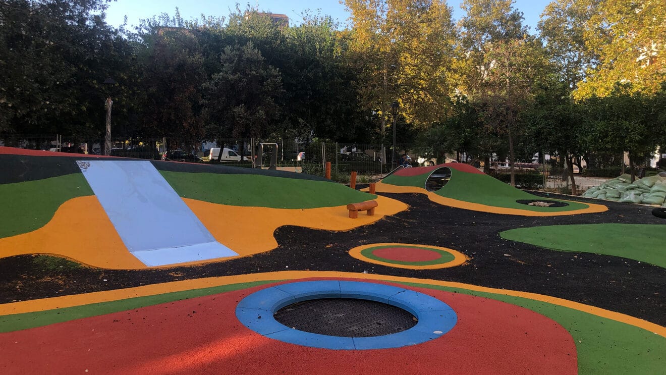 Colchoneta elástica del parque