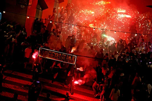 correfoc en denia por el 9 doctubre 02