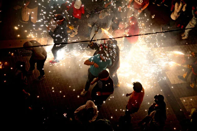 correfoc en denia por el 9 doctubre 14