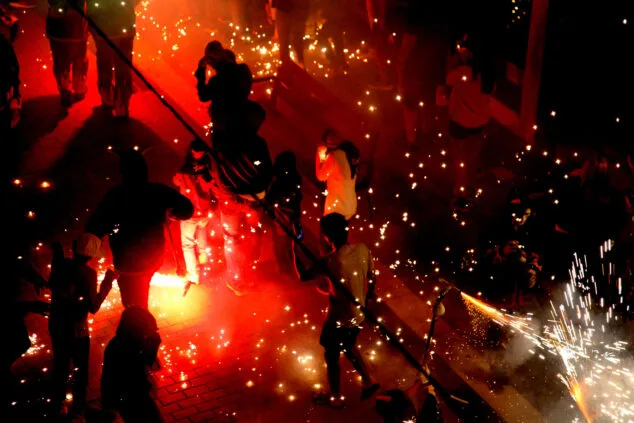 correfoc en denia por el 9 doctubre 22