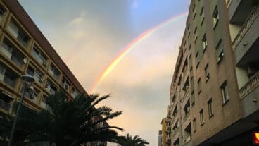 el arcoiris sobre paseo del saladar