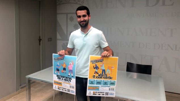 La concejalía de Deportes de Dénia incorpora nuevas actividades para mayores y adultos para el curso 2023-2024 1 Imagen: El concejal Alcalà durante la presentación de las nuevas actividades deportivas