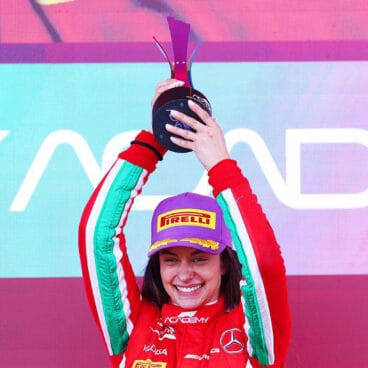 Marta García celebrando su triunfo