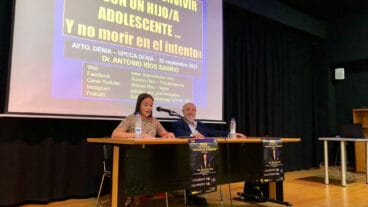 Melani Ivars durante la sesión