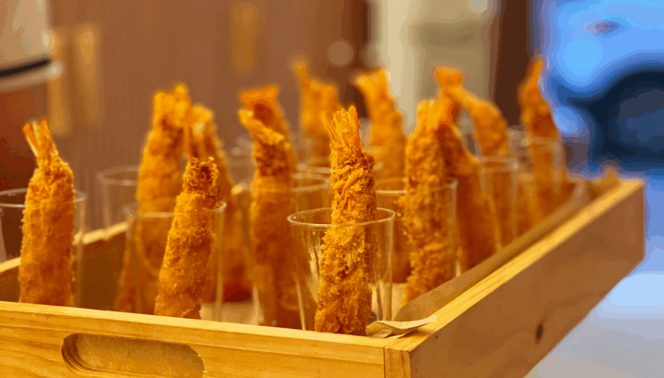 Sabrosos canapés para los invitados