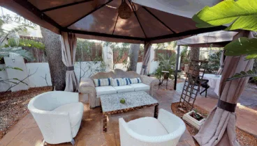 Zona chill out en Hotel Palau Verd