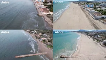 Antes y después de Les Deveses de Dénia