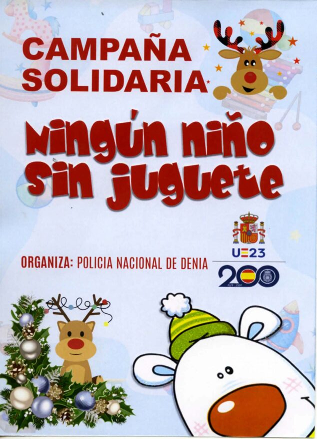 Imagen: Cartel de la campaña solidaria de la Policía Nacional de Dénia