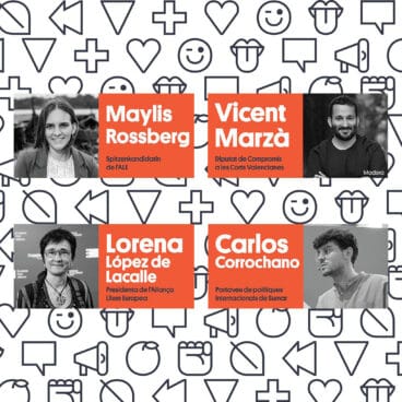 Cartel de la charla Europeïtza’t que tendrá lugar en Dénia