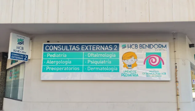 HCB Benidorm amplia las instalaciones con 10 nuevas consultas de especialidades para reforzar su cuadro médico 2 Imagen: Consultas Externas 2 en HCB Benidorm