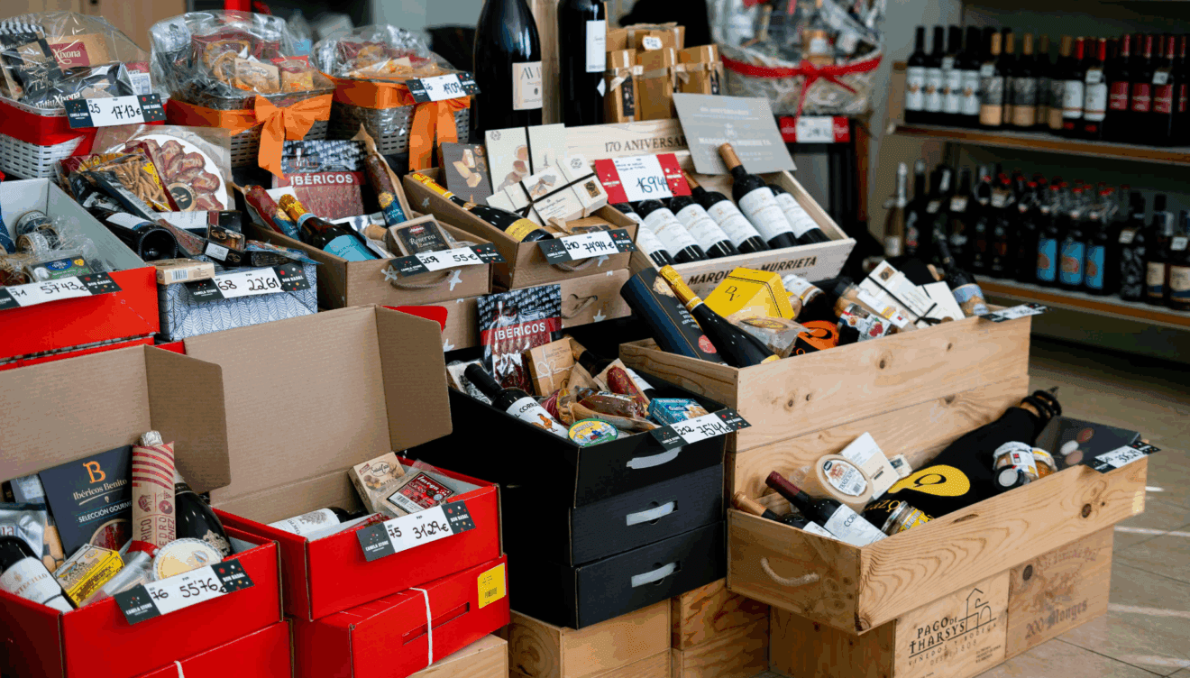 Descubre estas cestas compuestas por la esencia de la Navidad