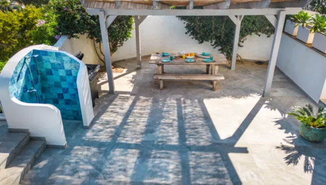 Vista del Mar: la villa ideal para relajarse con vistas panorámicas al mar 11 disfruta con tus hijos en su amplio jardin